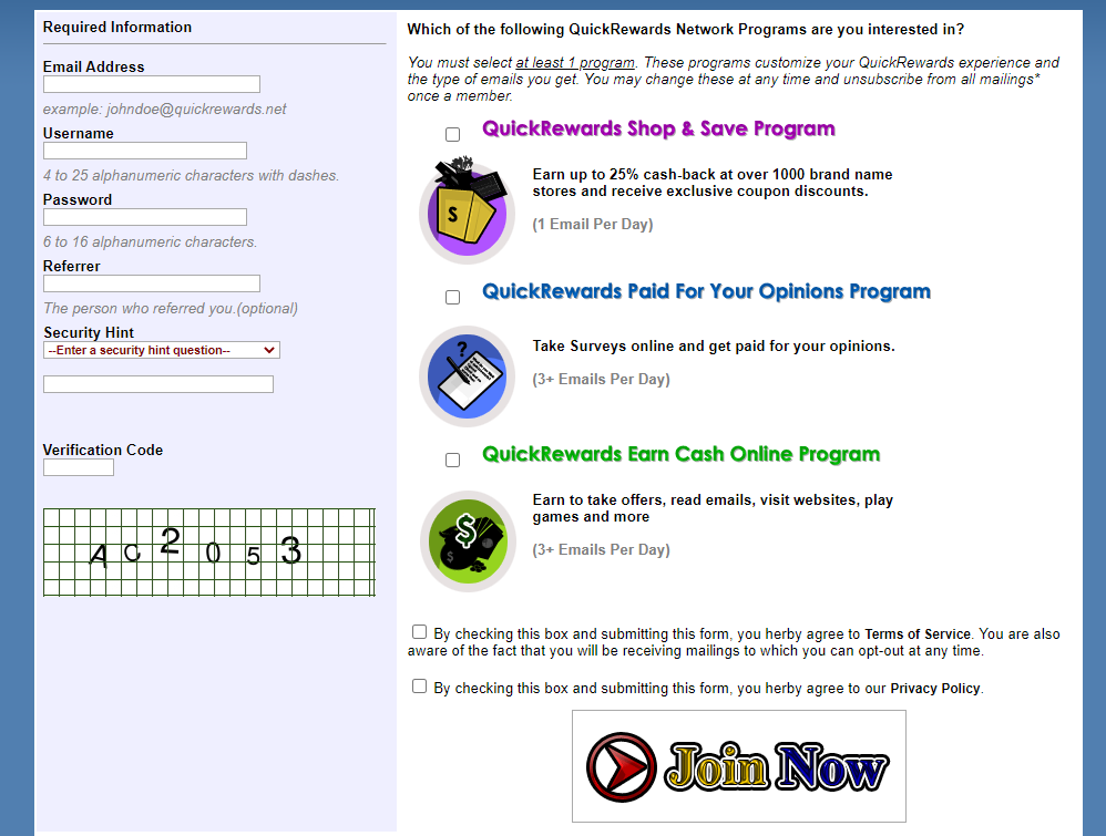 quickrewards programs