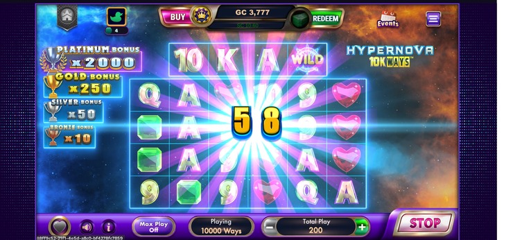 Slot game screen