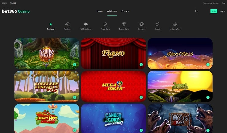 Bet365 $10 Deposit Online Casino