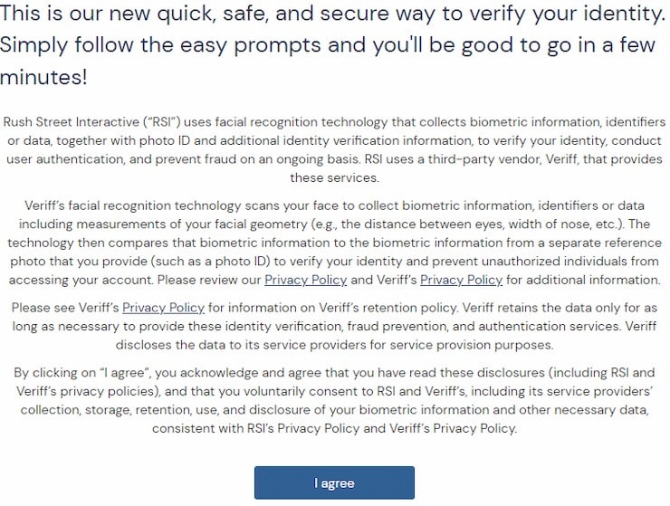 BetRivers NY Account Verification