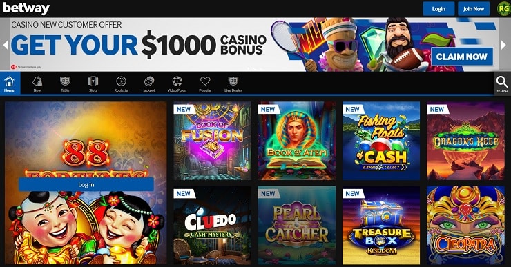 Betway $10 Deposit Online Casino