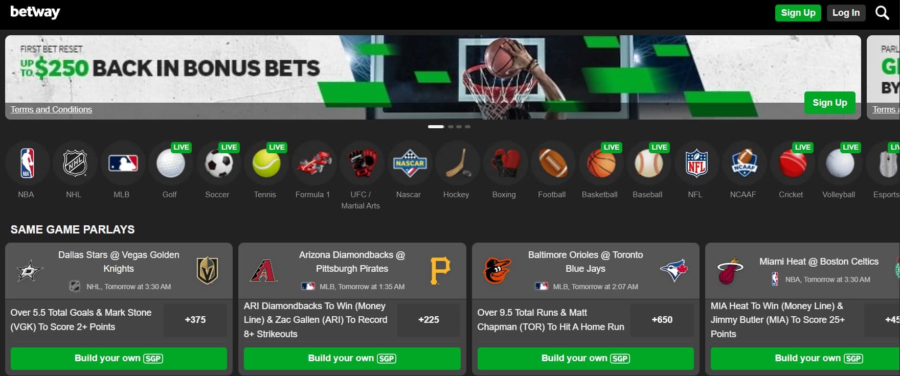 Betway Sportsbook Arizona Promotion