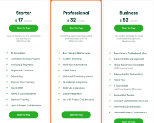 Bonsai CRM pricing
