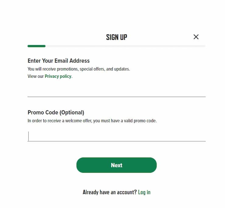 Caesars NY Sign Up Process