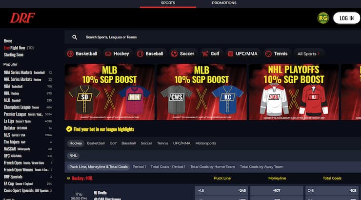 DRF - one of the top licensed sportsbooks for Iowa players 
