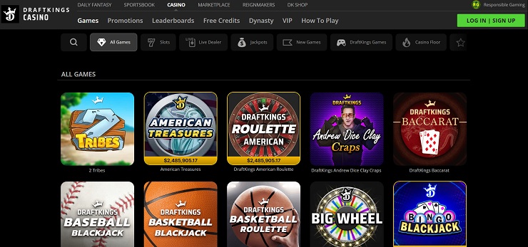 DraftKings Connecticut Online Casino Site