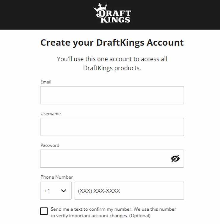 DraftKings Sportsbook OH Account Creation