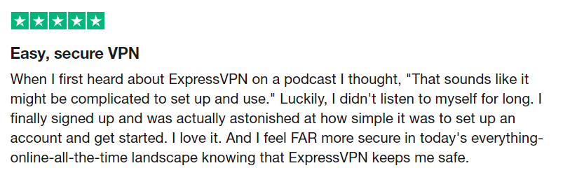 익스프레스 VPN 트러스트파일럿 후기
