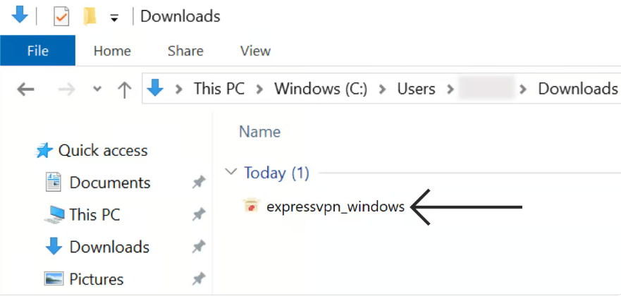ExpressVPN Windows setup install file