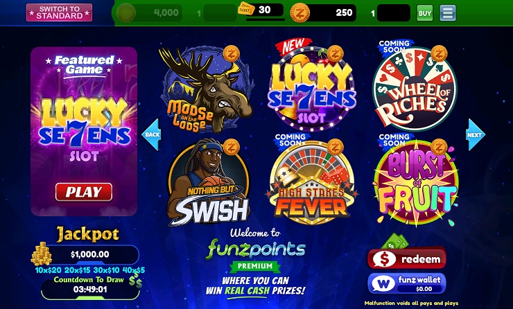 FunzPoints Oregon Online Casino Site