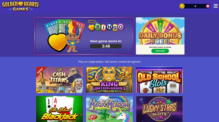 Golden Hearts Games Oregon Online Casino Site