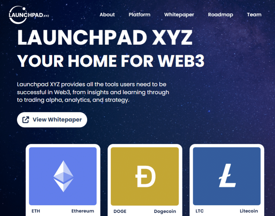 Launchpad XYZ is an innovative blockchain platform opening the door to the world of Web 3