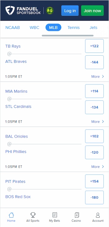 MLB betting in Kansas FanDuel