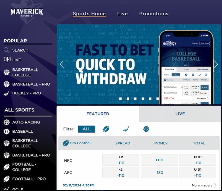PlayMaverick CO Home Page