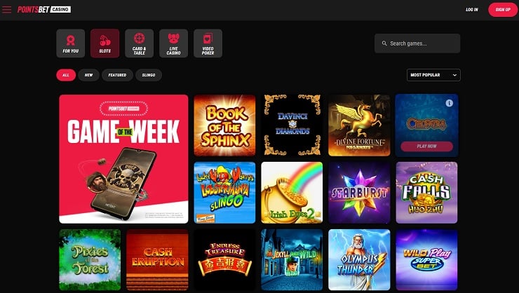 PointsBet $10 Deposit Online Casino