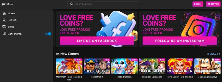 Pulsz Oregon Online Casino Site