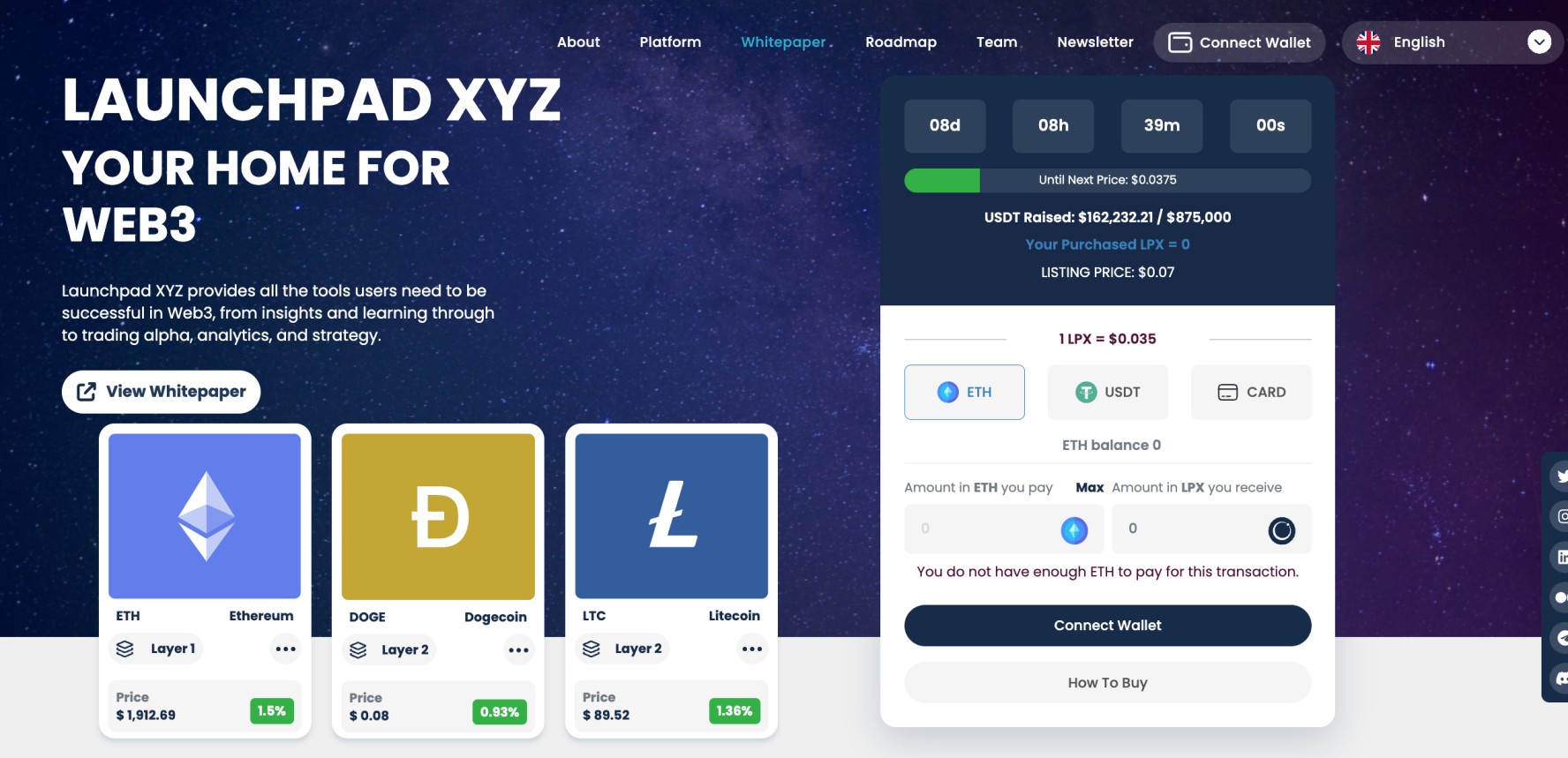 Launchpad presale