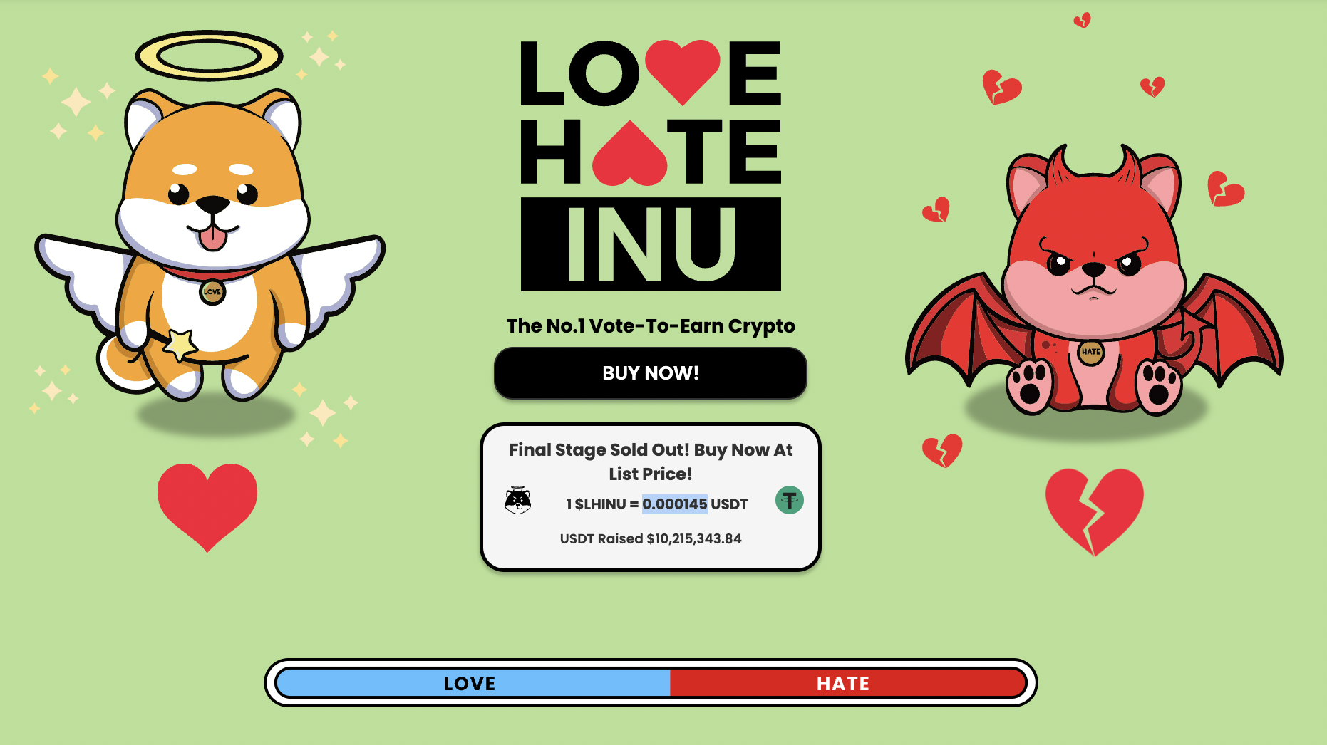 Love Hate Inu presale