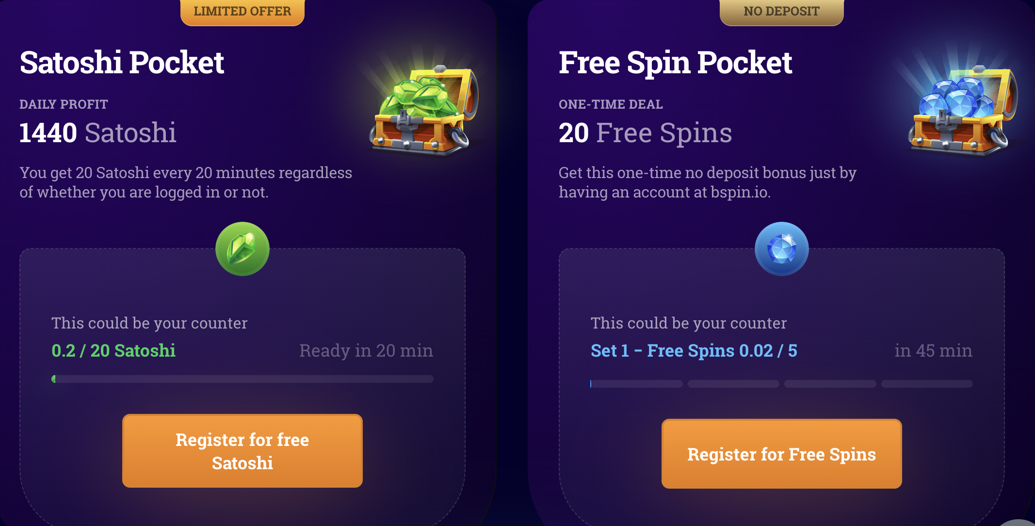 bspin casino no deposit bonus