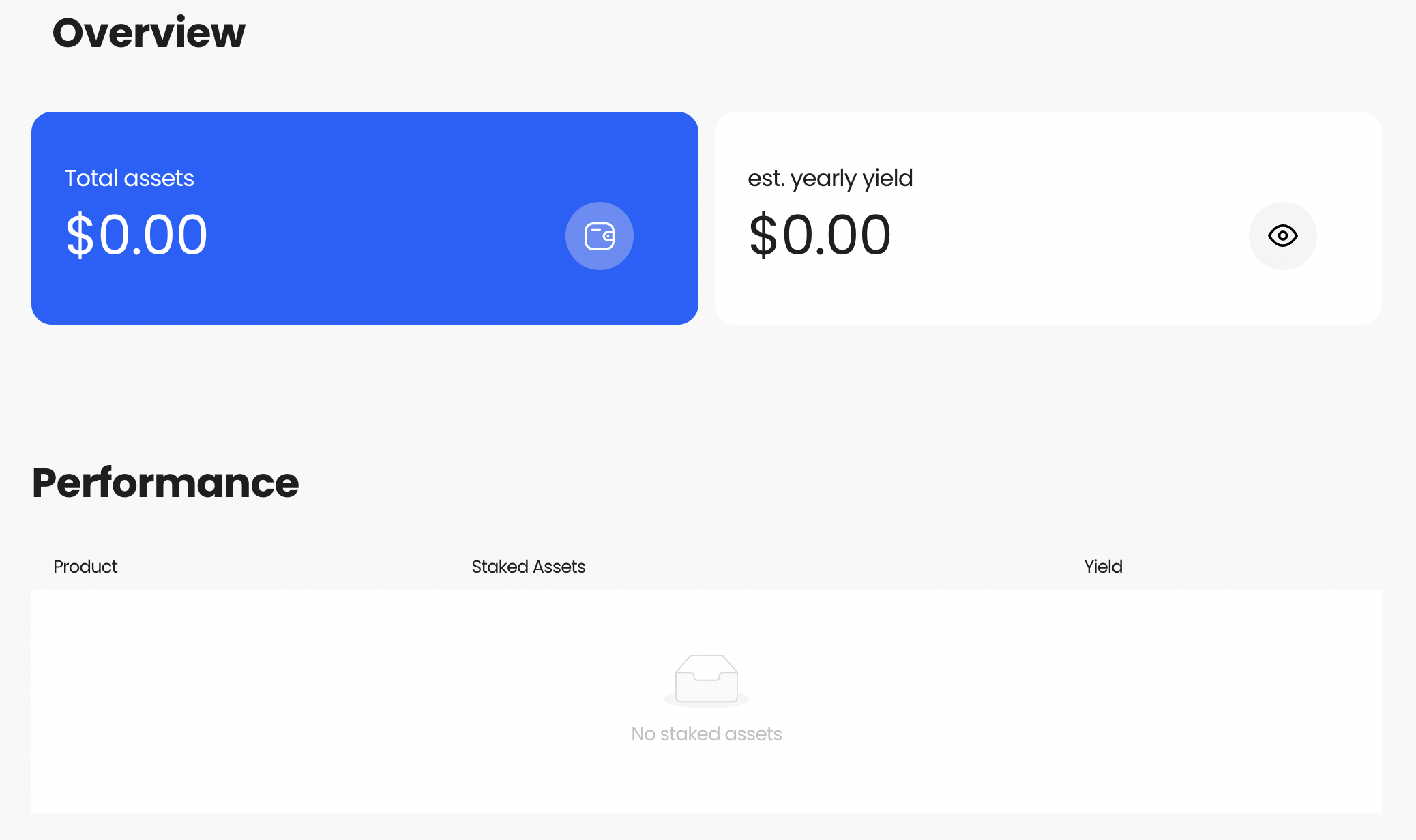 YieldFlow dashboard