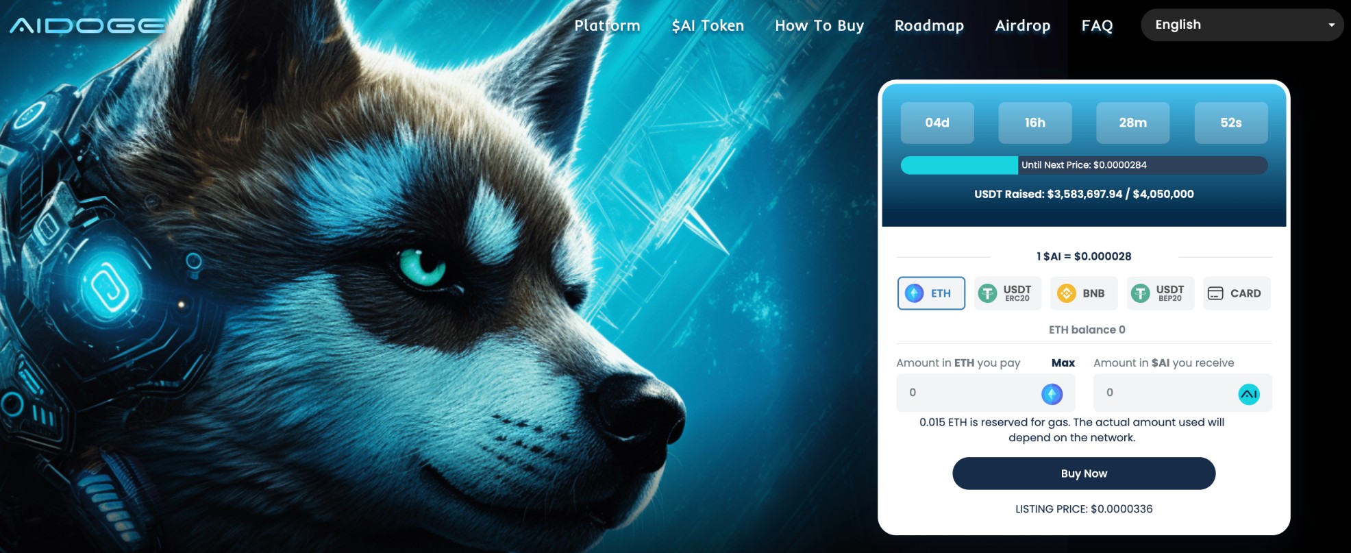 AiDoge presale