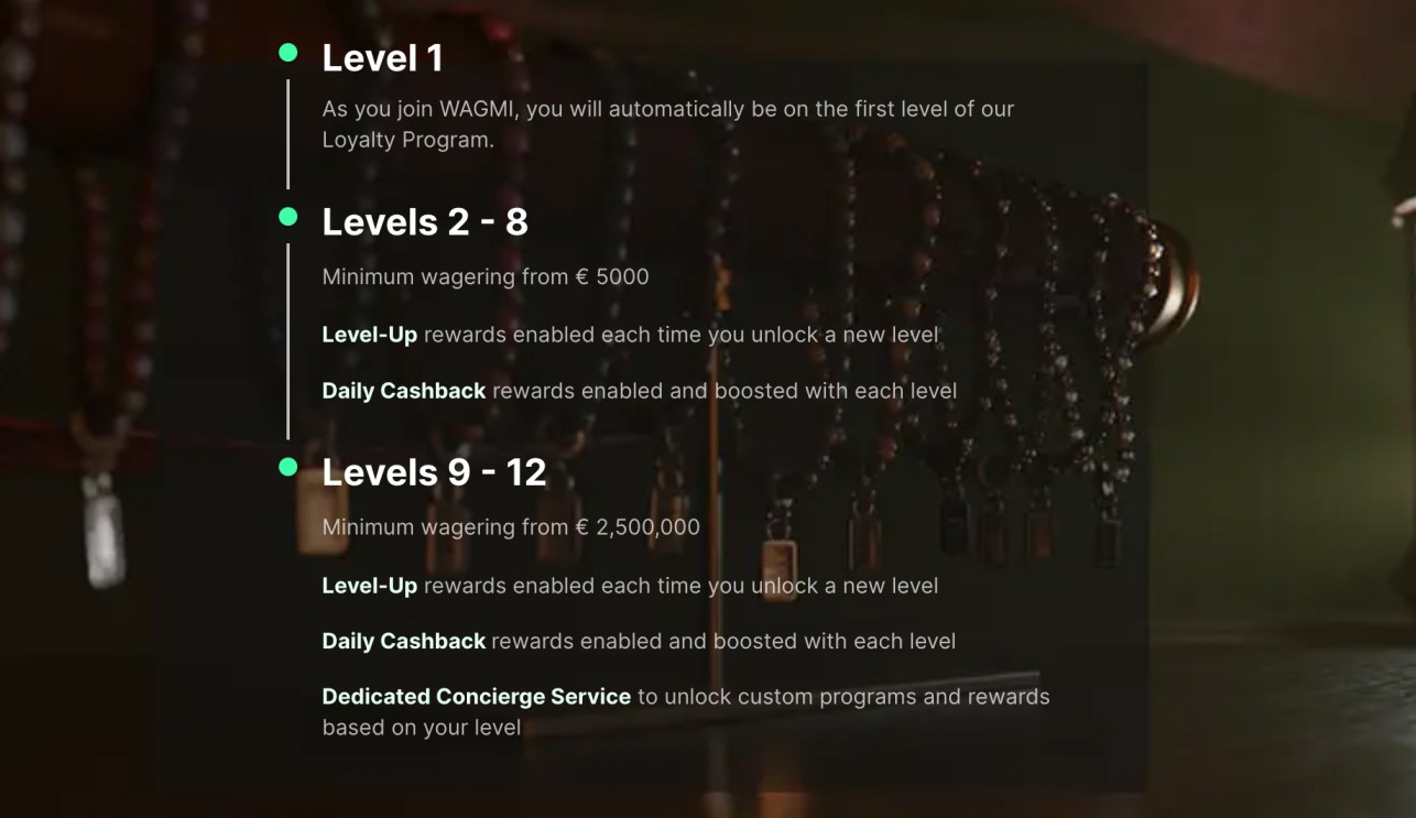 Wagmi Casino Loyalty Program