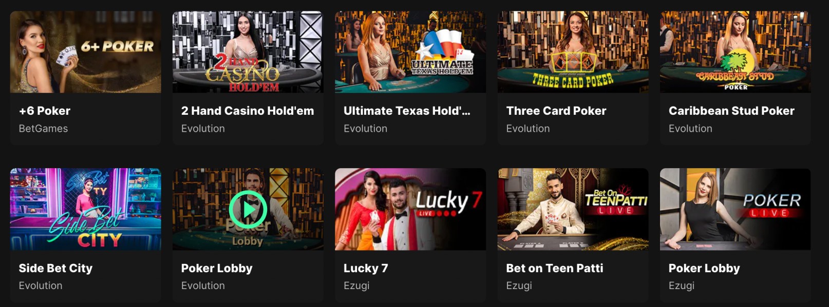 Poker at Wagmi Casino