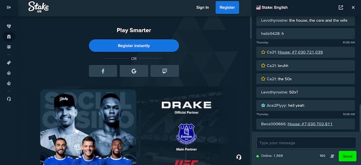 Signing up for Stake.us social casino