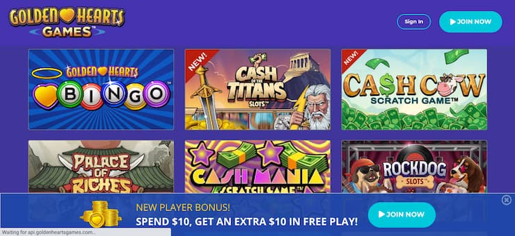 Golden Hearts Games Casino