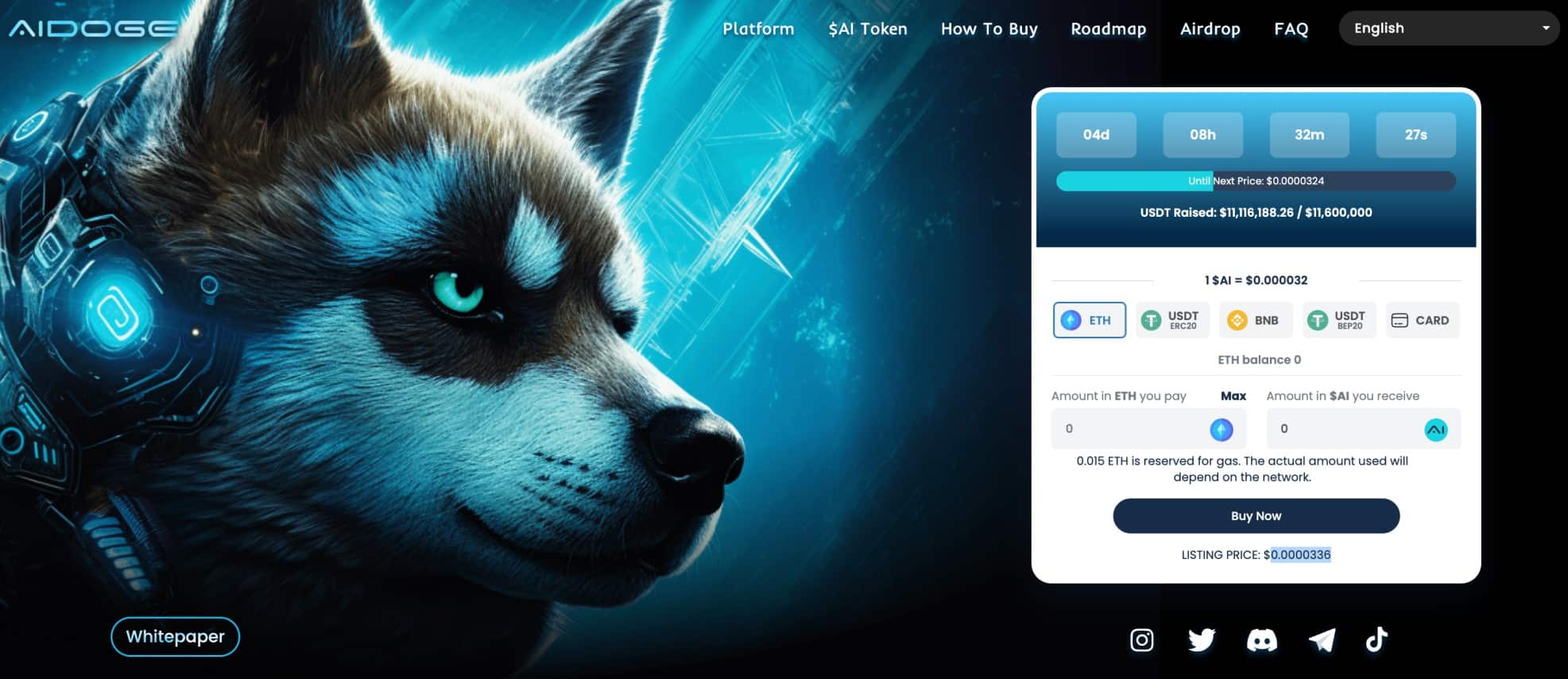 AiDoge presale
