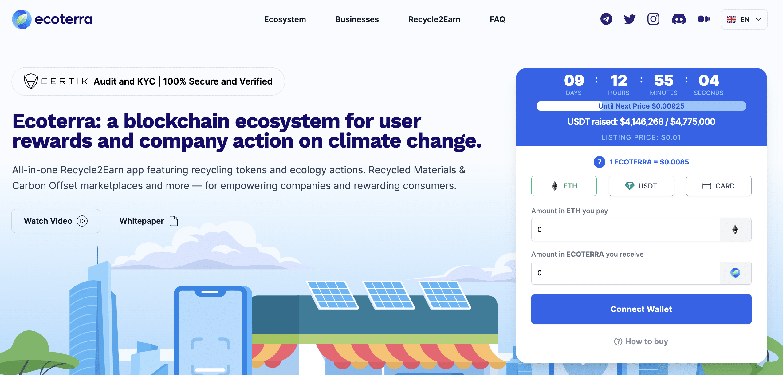 Ecoterra presale 