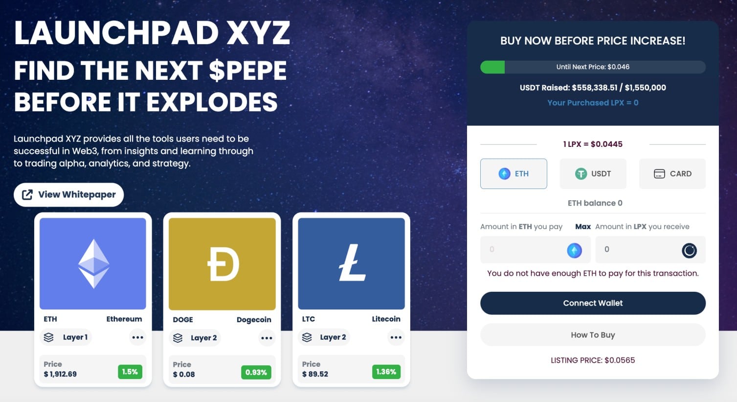 Launchpad presale 