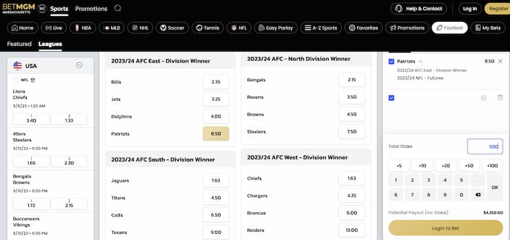 betmgm sportsbook Massachusetts