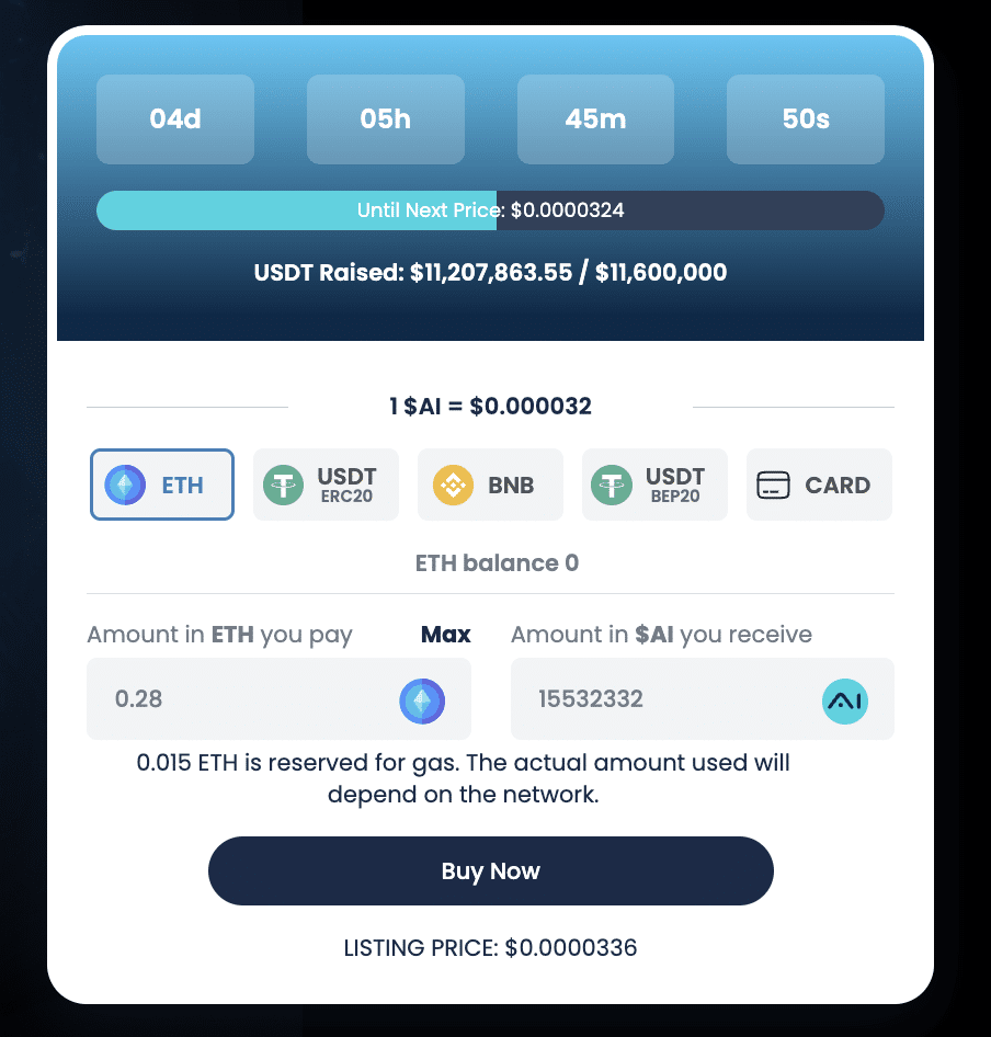 AiDoge presale 