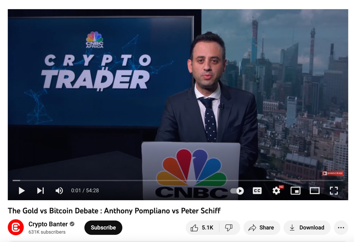 Anthony Pompliano and Peter Schiff