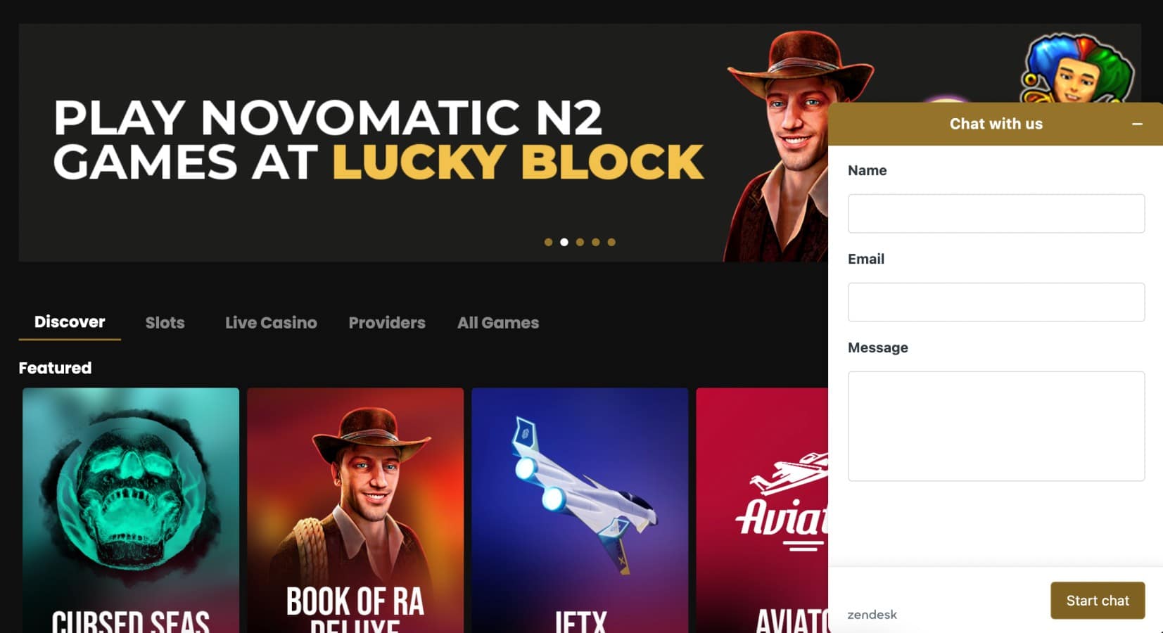 Lucky Block live chat