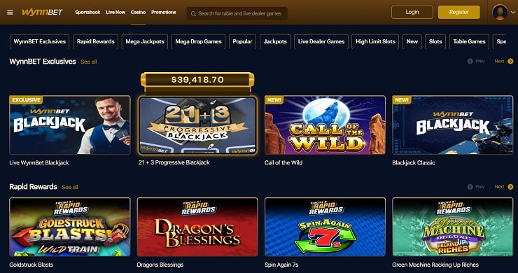 WynnBet $10 Deposit Online Casino