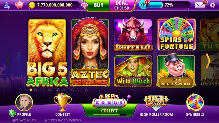 Gambino Oklahoma online casino homepage