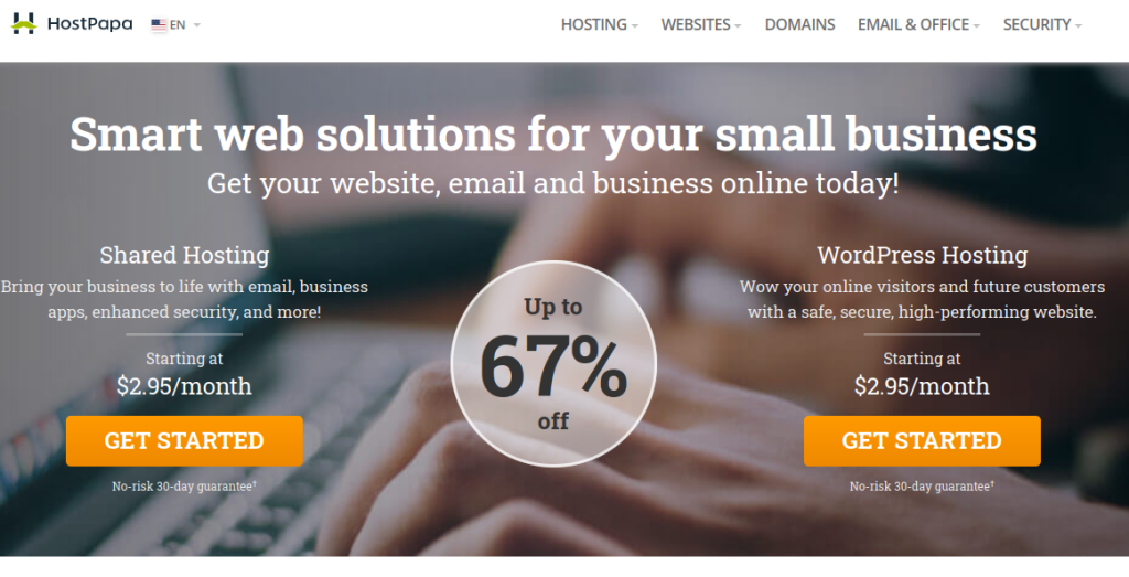 hostpapa small business web hosting
