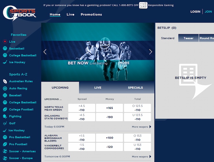 Q Sportsbook IA Home Page