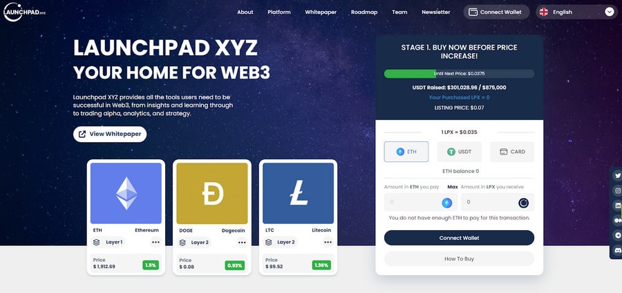 Launchpad XYZ wants to be a hub for everyone interested in Web3.
