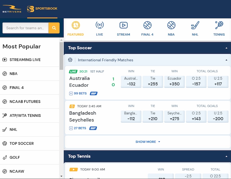 BetRivers Illinois Online Sports Betting Site