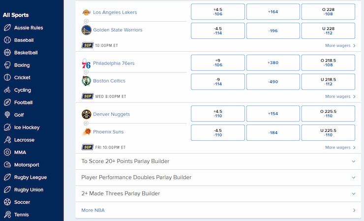 FanDuel Sportsbook OH Markets