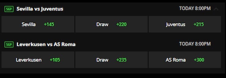 DraftKings NY Moneyline Bet