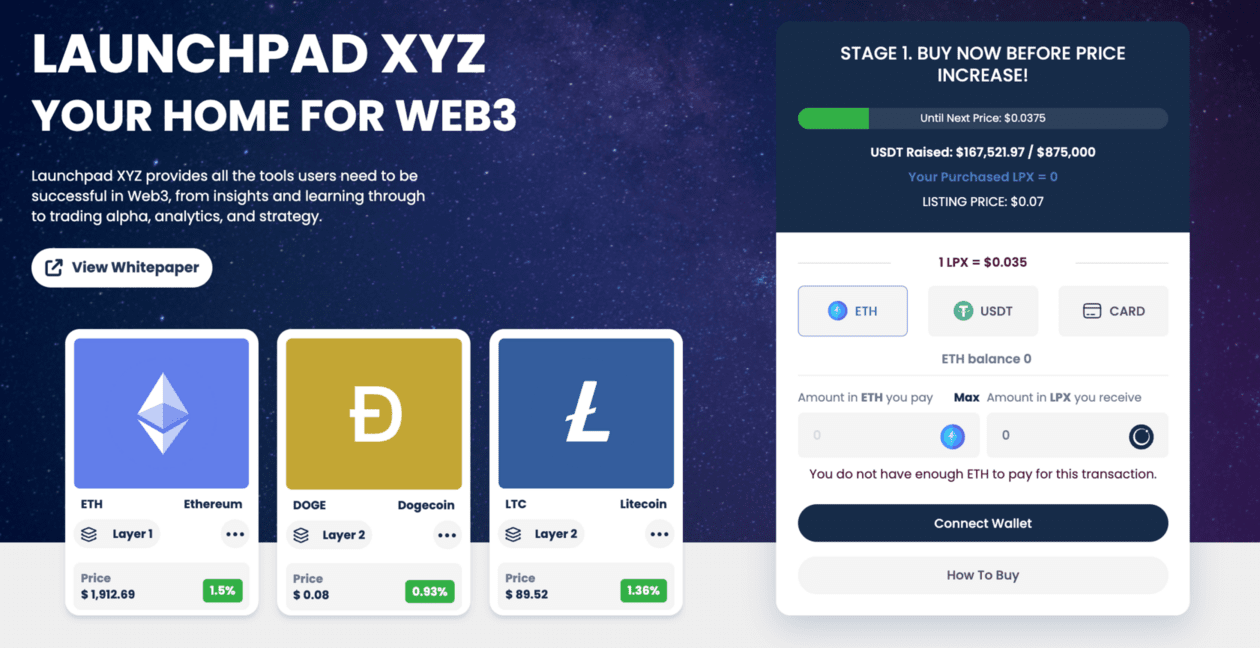 Launchpad XYZ presale