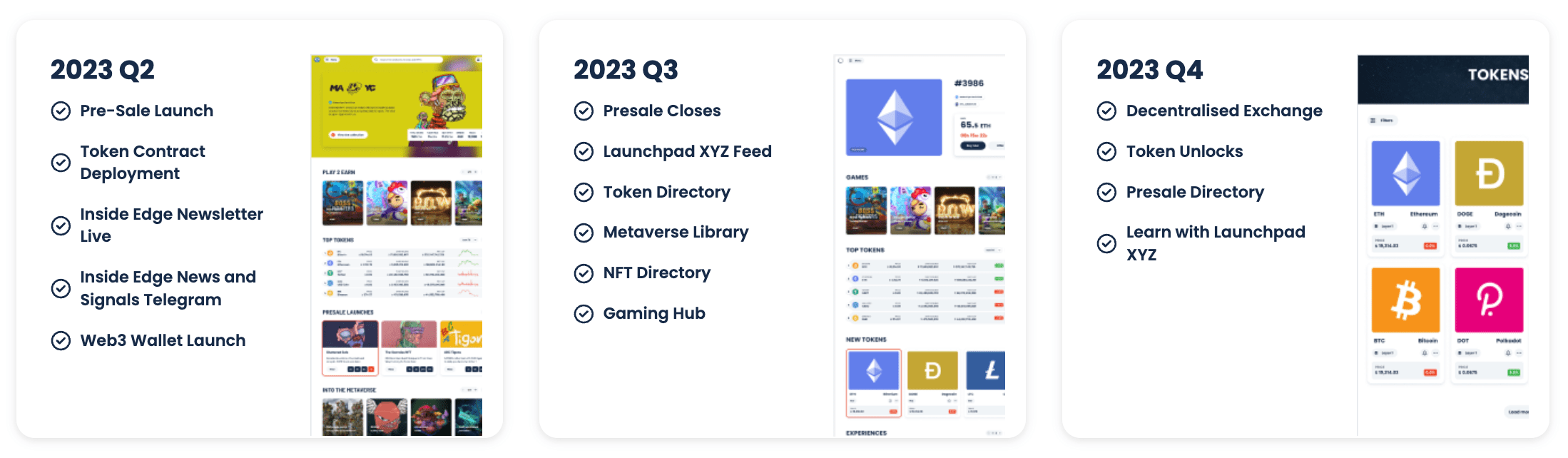 Launchpad XYZ roadmap