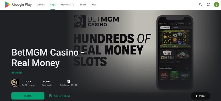 BetMGM Google Play