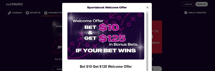 BetPARX PA Sportsbook Welcome Bonus