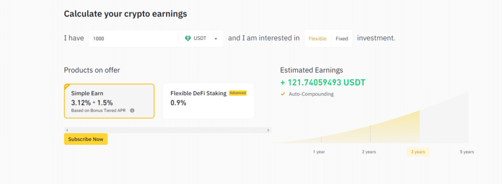 Binance Crypto Savings Account