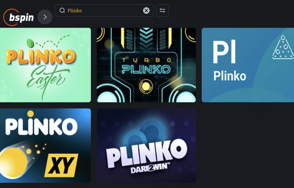 Bspin Plinko Games